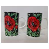 Marne Dunoon bone chine floral mugs