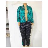 Asain inspired size 14 pant and jacket set