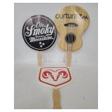 Trip of advertising paper fans