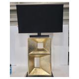 Modern black and gold lamp