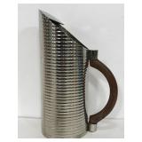 J. T. Rose & Co. metal pitcher with wooden handle