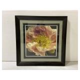 Large framed flower photo print