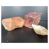 Pink glass or sea glass