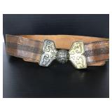 Sebastian thick leather accent belt