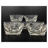 Seven glass berry bowls