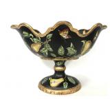Large ceramic painted fruit bowl
