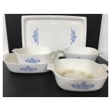 Corning Ware blue cornflower dish collection