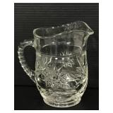 Small cut glass pitcher
