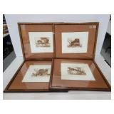 Framed, signed, & numbered home sketches