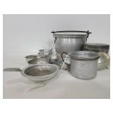 Collection aluminum items