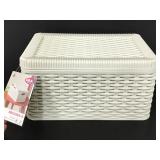 New DEA Home wicker designed storage basket
