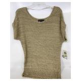 New International Concepts gold sparkly shirt