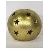 Gold pendant globe star light