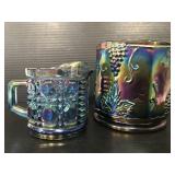 Vintage Indiana carnival glass harvest grape pcs