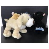 Four large Webkinz new with tags and codes