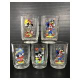 Five 2000 McDonalds Disney Glass