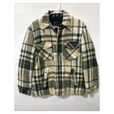 Vintage JCPenny fleece lined green plaid jacket