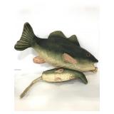 Paper Maché hollow painted fish