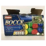 Vintage Italian laquered wood Bocce ball set