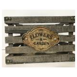 Flowers & Garden small wood crate