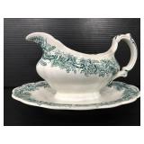 Booths vine & wheat gravy boat