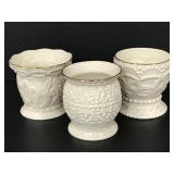 Lenox beaded candle tea-light holders trio