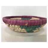 Decorative woven basket