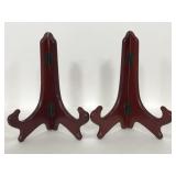 Two Pier 1 Imports red wood easels