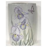 Handmade floral oval shaped vase