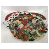 Collection of 17 Christmas themed vinyl placemats