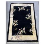 Vintage floral area rug