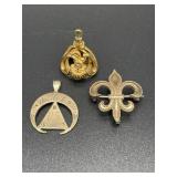 Three Victorian watch accessories