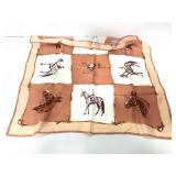 Acetate Twill horse scarf