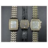 Trio of ladies wrist watches - untested