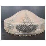 Vintage art Deco style pink & clear shade