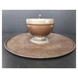 Art Deco metal Stule ashtray