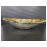 Glass gold decorative centerpiece bowl