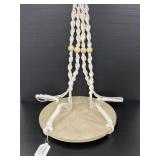 New macrame & wood hanging plant stand