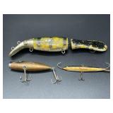 Vintage fishing lure trio