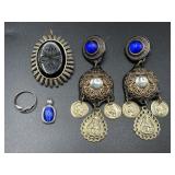 Assorted small jewelry collection w/ sterling ring
