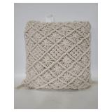 Decorative macramé pillow
