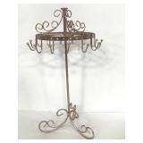 Rose gold metal jewelry organizer