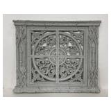 Faux carved stone tile decor