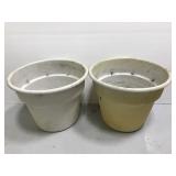 Pair of large outdoor planter