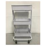 Metal 3 basket rack with wheels
