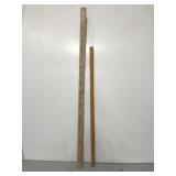 Pair of wooden yard sticks