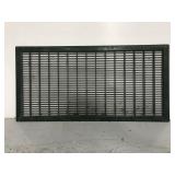 Green metal window grate