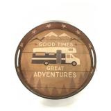 Primitives by Kathy round tin tray