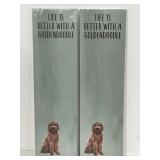 Two new GoldenDoodle magnetic notepads