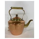 Handcrafted solid copperware kettle